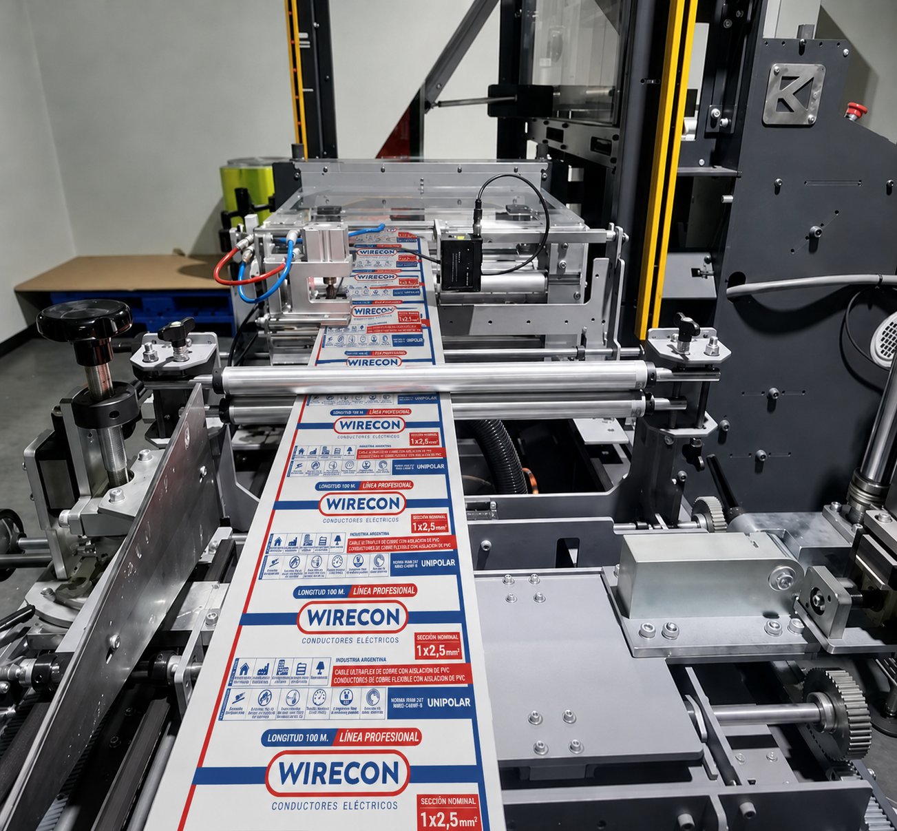 Wirecon proceso impresión etiquetas