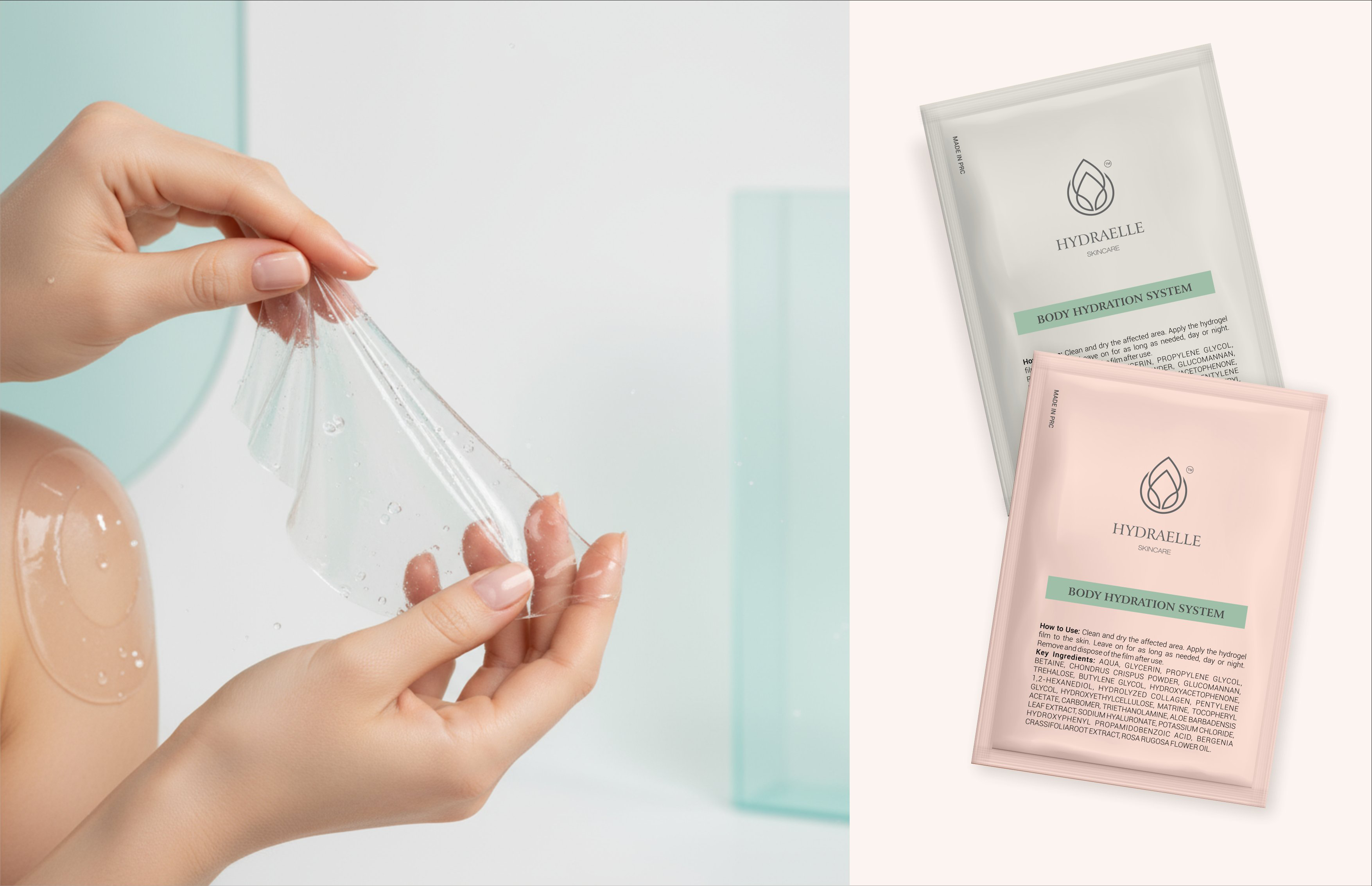 Hydraelle packaging contexto