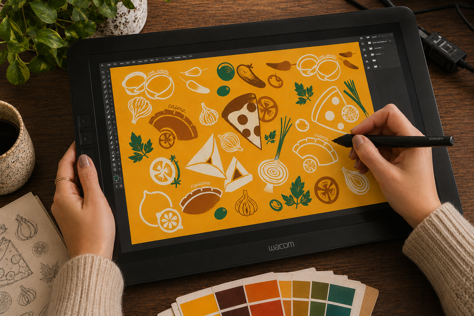 Nona Fortuna proceso ilustración